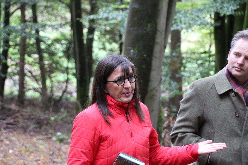 Unser Wald ver&auml;ndert sich - Eine Veranstaltung von Barbara Becker, MdL mit Waldgang und Betriebsbesichtigung in Geiselwind am 2.10.2019<br />