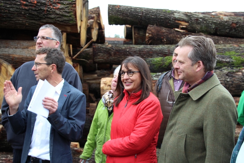 Unser Wald ver&auml;ndert sich - Eine Veranstaltung von Barbara Becker, MdL mit Waldgang und Betriebsbesichtigung in Geiselwind am 2.10.2019<br />