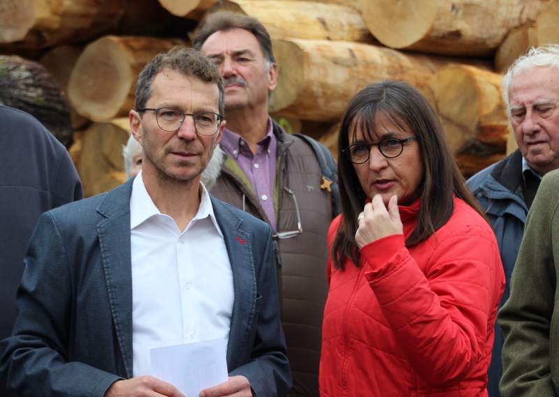 Unser Wald ver&auml;ndert sich - Eine Veranstaltung von Barbara Becker, MdL mit Waldgang und Betriebsbesichtigung in Geiselwind am 2.10.2019<br />