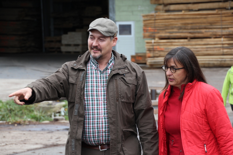 Unser Wald ver&auml;ndert sich - Eine Veranstaltung von Barbara Becker, MdL mit Waldgang und Betriebsbesichtigung in Geiselwind am 2.10.2019<br />